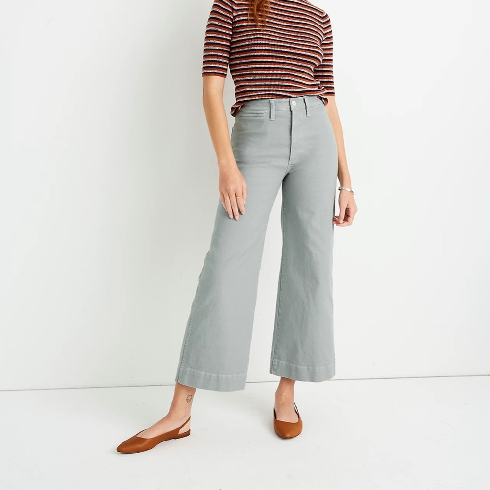 Madewell Emmett Wide Leg Crop Pants